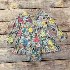 Posh Peanut Disney Princess Long Sleeve Ruffled Twirl Dress (12-18M)